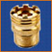 brass PPR inserts Brass PPR fittings moulding inserts